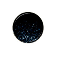 Blue Glowing Star Particle Random Motion Graphic Space Black Hat Clip Ball Marker