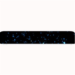 Blue Glowing Star Particle Random Motion Graphic Space Black Small Bar Mats by Mariart