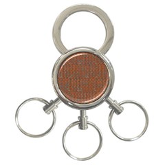 Brick Wall Brown Line 3-ring Key Chains by Mariart