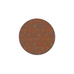 Brick Wall Brown Line Golf Ball Marker (10 pack) Front