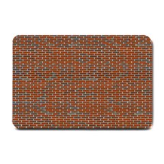 Brick Wall Brown Line Small Doormat 