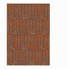 Brick Wall Brown Line Small Garden Flag (two Sides) by Mariart