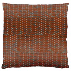 Brick Wall Brown Line Large Cushion Case (one Side) by Mariart