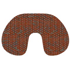 Brick Wall Brown Line Travel Neck Pillows