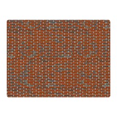 Brick Wall Brown Line Double Sided Flano Blanket (mini)  by Mariart