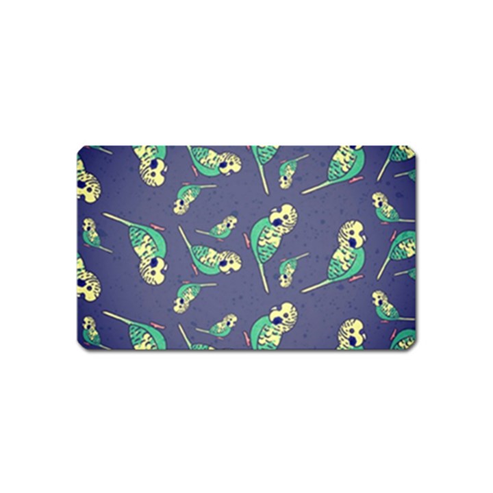 Canaries Budgie Pattern Bird Animals Cute Magnet (Name Card)