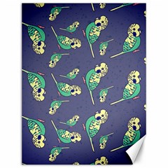 Canaries Budgie Pattern Bird Animals Cute Canvas 12  X 16   by Mariart