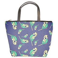 Canaries Budgie Pattern Bird Animals Cute Bucket Bags by Mariart