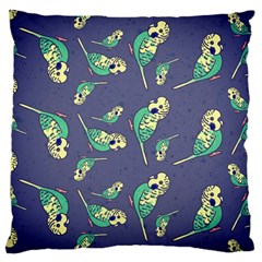 Canaries Budgie Pattern Bird Animals Cute Large Cushion Case (one Side) by Mariart