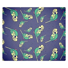 Canaries Budgie Pattern Bird Animals Cute Double Sided Flano Blanket (small)  by Mariart