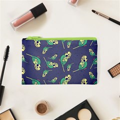 Canaries Budgie Pattern Bird Animals Cute Cosmetic Bag (xs)