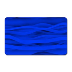 Dark Blue Stripes Seamless Magnet (rectangular)