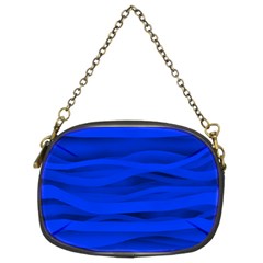 Dark Blue Stripes Seamless Chain Purses (two Sides)  by Mariart