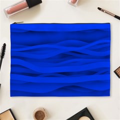 Dark Blue Stripes Seamless Cosmetic Bag (xl) by Mariart