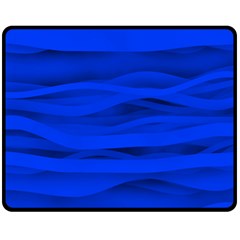 Dark Blue Stripes Seamless Fleece Blanket (medium)  by Mariart