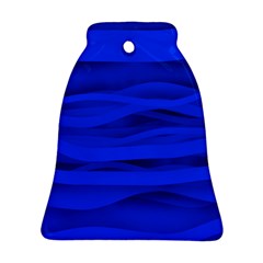 Dark Blue Stripes Seamless Ornament (bell)