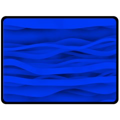 Dark Blue Stripes Seamless Double Sided Fleece Blanket (large) 