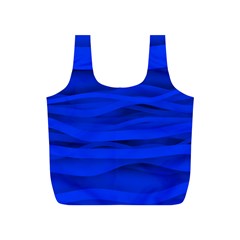 Dark Blue Stripes Seamless Full Print Recycle Bags (s) 