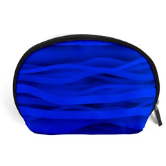 Dark Blue Stripes Seamless Accessory Pouches (large)  by Mariart