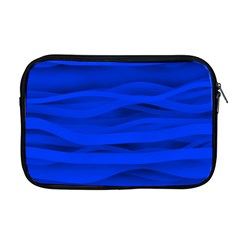 Dark Blue Stripes Seamless Apple Macbook Pro 17  Zipper Case by Mariart