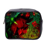 Flower Power, Wonderful Flowers, Vintage Design Mini Toiletries Bag 2-Side