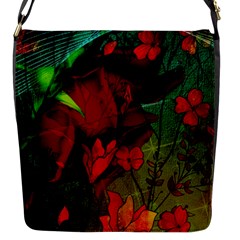 Flower Power, Wonderful Flowers, Vintage Design Flap Messenger Bag (s) by FantasyWorld7