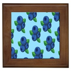 Fruit Nordic Grapes Green Blue Framed Tiles