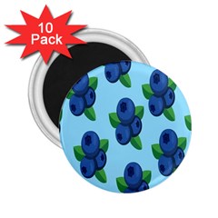 Fruit Nordic Grapes Green Blue 2 25  Magnets (10 Pack)  by Mariart