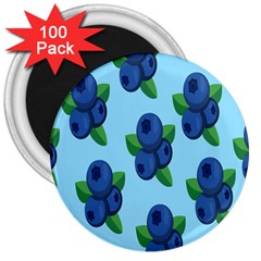 Fruit Nordic Grapes Green Blue 3  Magnets (100 Pack) by Mariart