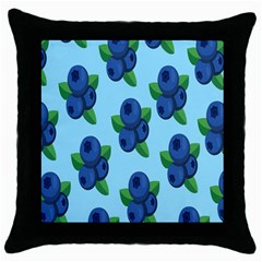 Fruit Nordic Grapes Green Blue Throw Pillow Case (black)