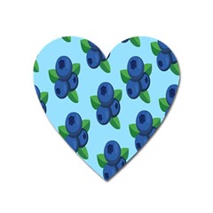 Fruit Nordic Grapes Green Blue Heart Magnet by Mariart