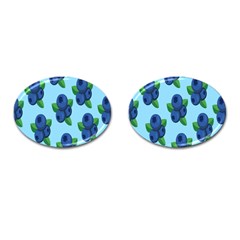 Fruit Nordic Grapes Green Blue Cufflinks (oval) by Mariart