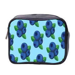 Fruit Nordic Grapes Green Blue Mini Toiletries Bag 2-side by Mariart