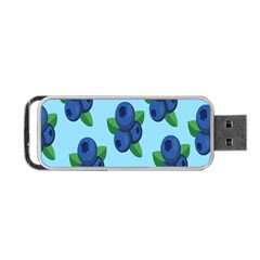 Fruit Nordic Grapes Green Blue Portable Usb Flash (one Side)