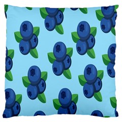 Fruit Nordic Grapes Green Blue Large Flano Cushion Case (one Side)