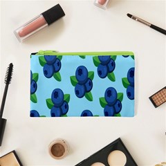 Fruit Nordic Grapes Green Blue Cosmetic Bag (xs) by Mariart