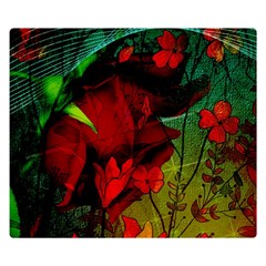 Flower Power, Wonderful Flowers, Vintage Design Double Sided Flano Blanket (small)  by FantasyWorld7