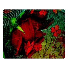 Flower Power, Wonderful Flowers, Vintage Design Double Sided Flano Blanket (large)  by FantasyWorld7