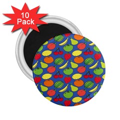 Fruit Melon Cherry Apple Strawberry Banana Apple 2 25  Magnets (10 Pack)  by Mariart