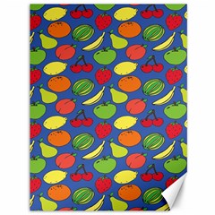 Fruit Melon Cherry Apple Strawberry Banana Apple Canvas 36  X 48   by Mariart