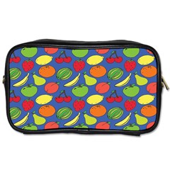 Fruit Melon Cherry Apple Strawberry Banana Apple Toiletries Bags by Mariart