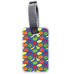 Fruit Melon Cherry Apple Strawberry Banana Apple Luggage Tags (two Sides) by Mariart