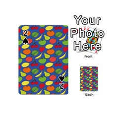 Fruit Melon Cherry Apple Strawberry Banana Apple Playing Cards 54 (mini)  by Mariart