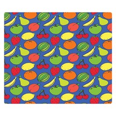 Fruit Melon Cherry Apple Strawberry Banana Apple Double Sided Flano Blanket (small)  by Mariart