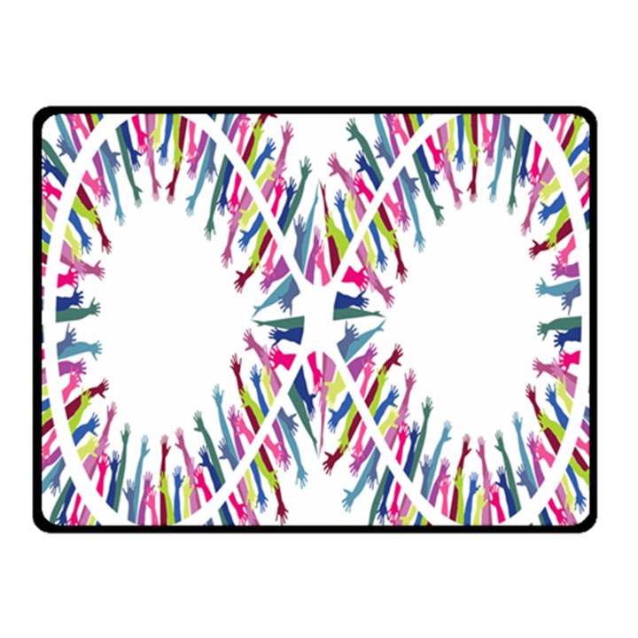 Free Symbol Hands Fleece Blanket (Small)