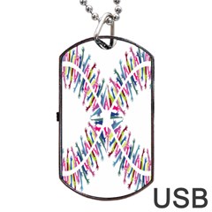 Free Symbol Hands Dog Tag Usb Flash (two Sides)