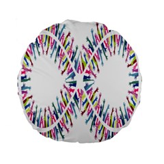 Free Symbol Hands Standard 15  Premium Round Cushions by Mariart