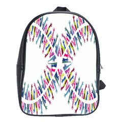 Free Symbol Hands School Bag (xl) by Mariart