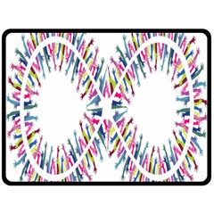 Free Symbol Hands Double Sided Fleece Blanket (large)  by Mariart