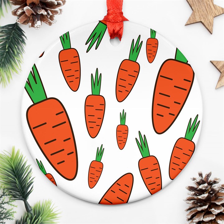 Fruit Vegetable Carrots Ornament (Round)